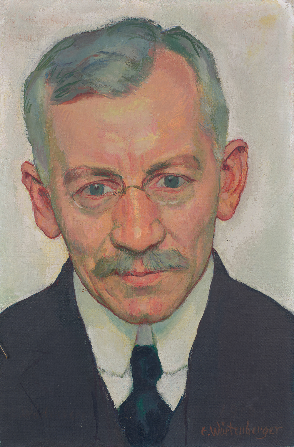 Ernst W&uuml;rtenberger - Portr&auml;t Dr. med Gustav Adolf Steiger, um 1915